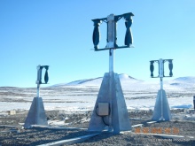 Five Midgard Vind ASWS-0,30A8 at YangBogo station, Antarctica