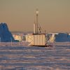 Midgard Vind AS WS-0,30A8 wind turbine producing power for a research station in Antarctica