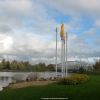 Midgard Vind AS wind art work "Synergy" in Oulu, Finland