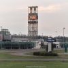 Two WS-12 wind turbines in the shopping center "Mylly", Raisio, Finland